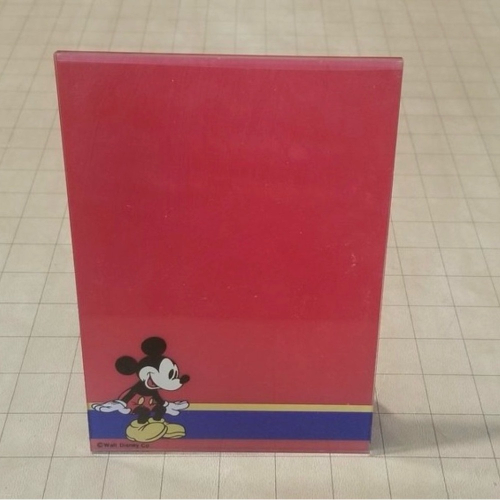 Vintage Mickey Mouse Red Acrylic Photo Frame